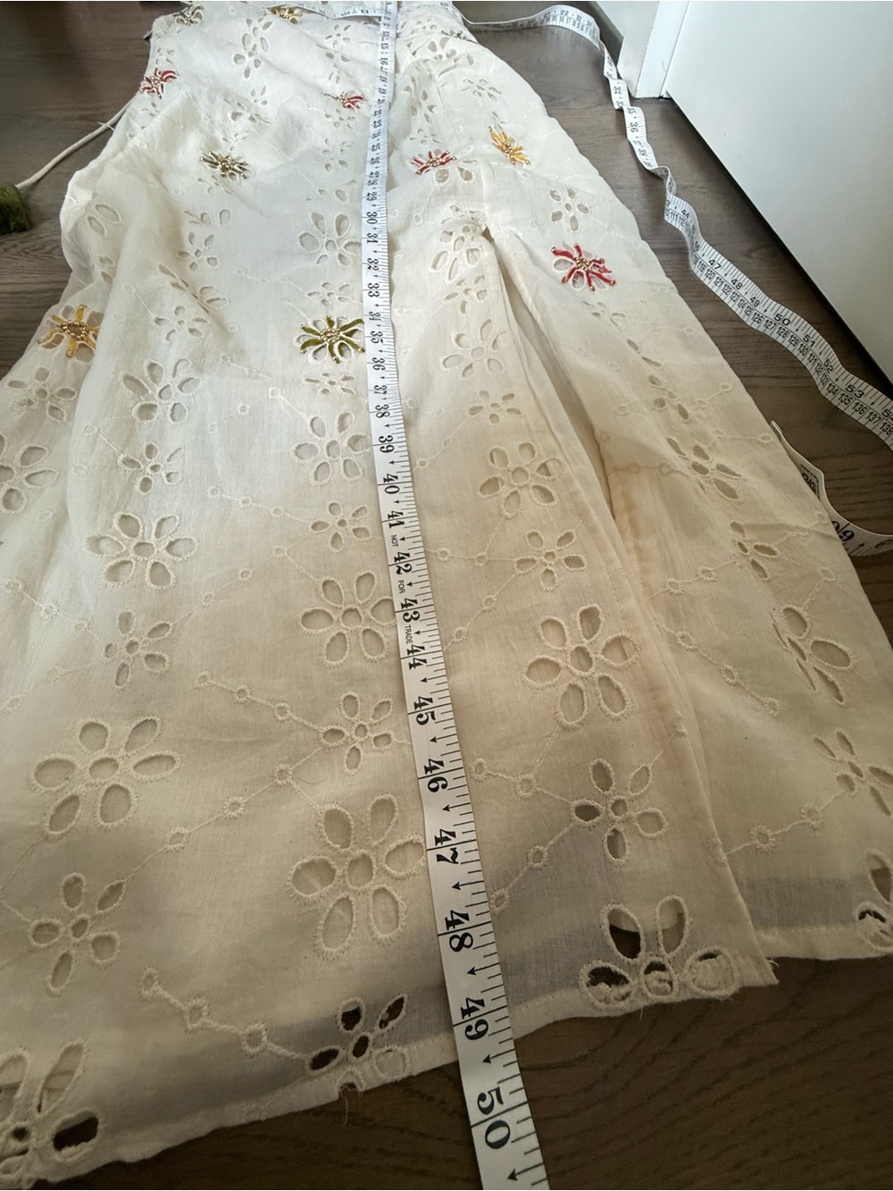 NWT Anthropologie Mahila Asymmetrical Embellished Midi Dress with embroidery. S. - Picture 10 of 10